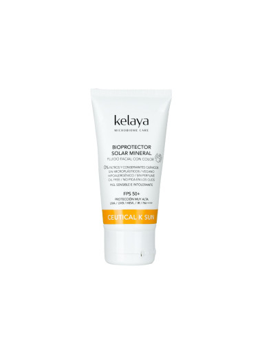 Ceutical K Sun de kelaya. Bioprotector solar facial con color. Cosmética vegana. A la venta en EstéticaCosmética.