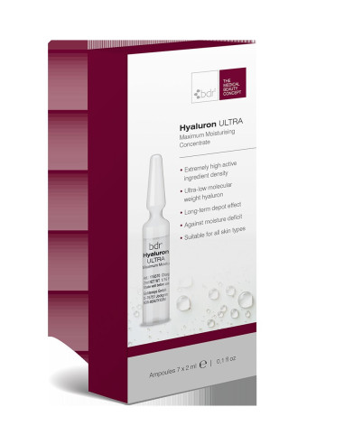 Hyaluron ULTRA BDR. Suero ultra concentrado dermacéutico de hidratación. EstéticaCosmética.