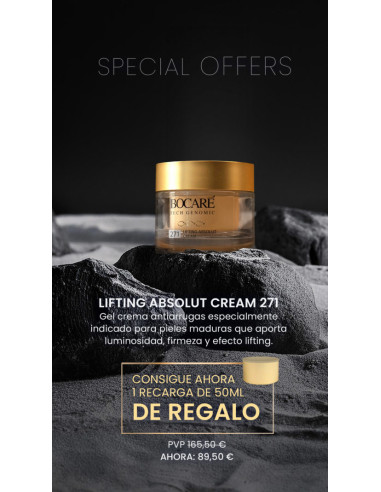 Pack con la crema 271de Bocaré y su reffill de regalo en EstéticaCosmética