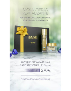 El sérum 1212 y la crema 601 de la linea sapphire de Bocaré en un pack de oferta a un precio increible en EstéticaCosmética. 2