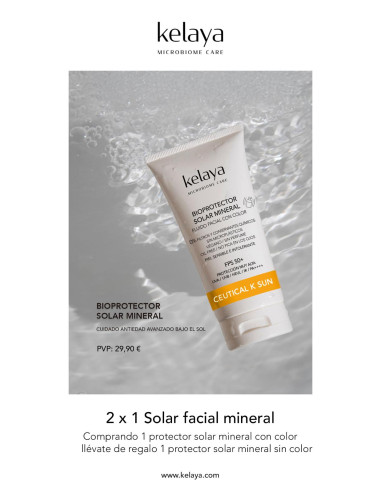 Ceutical K Sun de kelaya. Bioprotector solar facial con color. Cosmética vegana. A la venta en EstéticaCosmética.